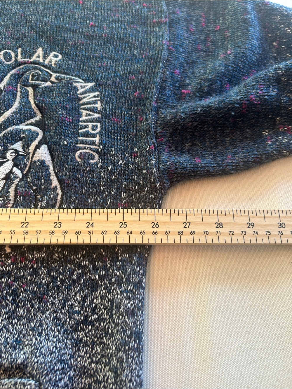 Guy Laurent Vintage Men's Wool Blend Polar Penguin Cardigan Sweater XL - Picture 9 of 12